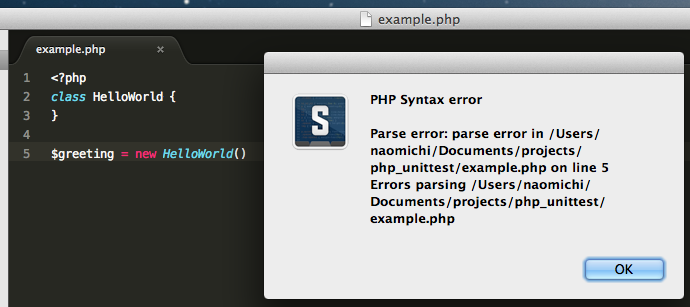 PHP Syntax Checker