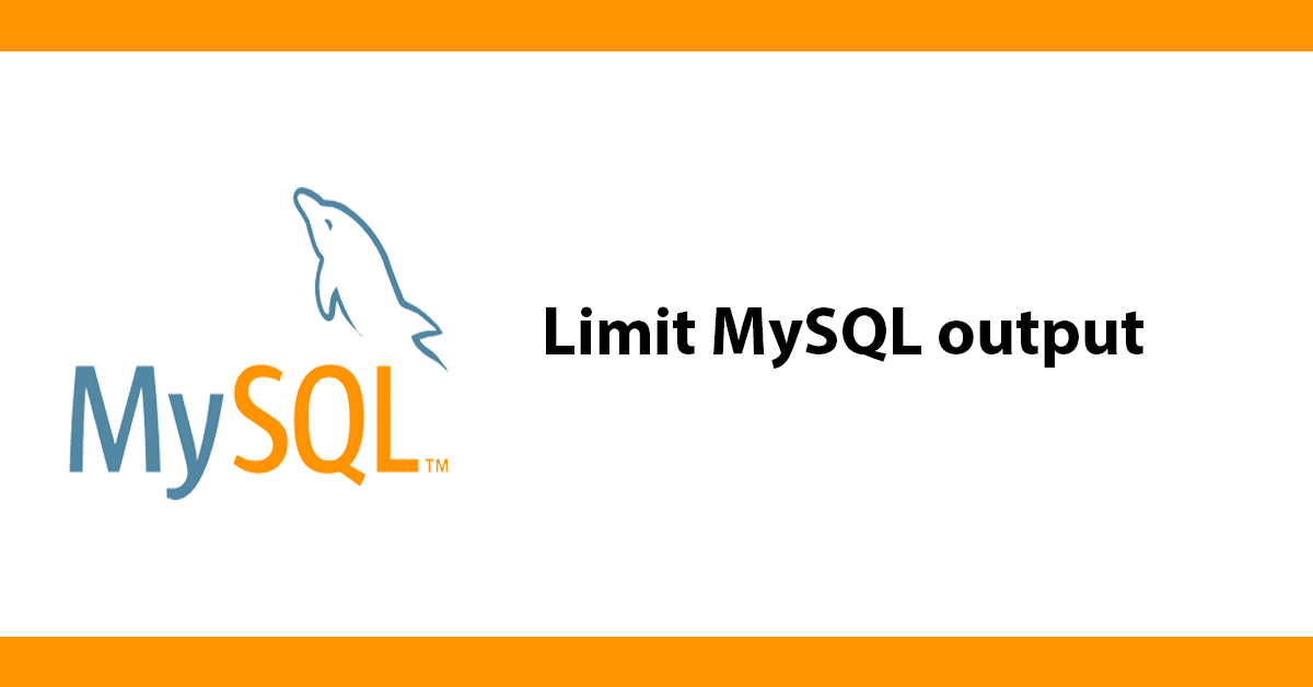 Limit MySQL output