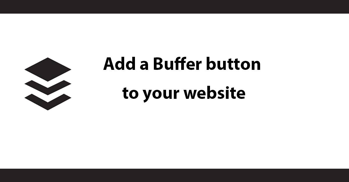 Add a Buffer button to your website