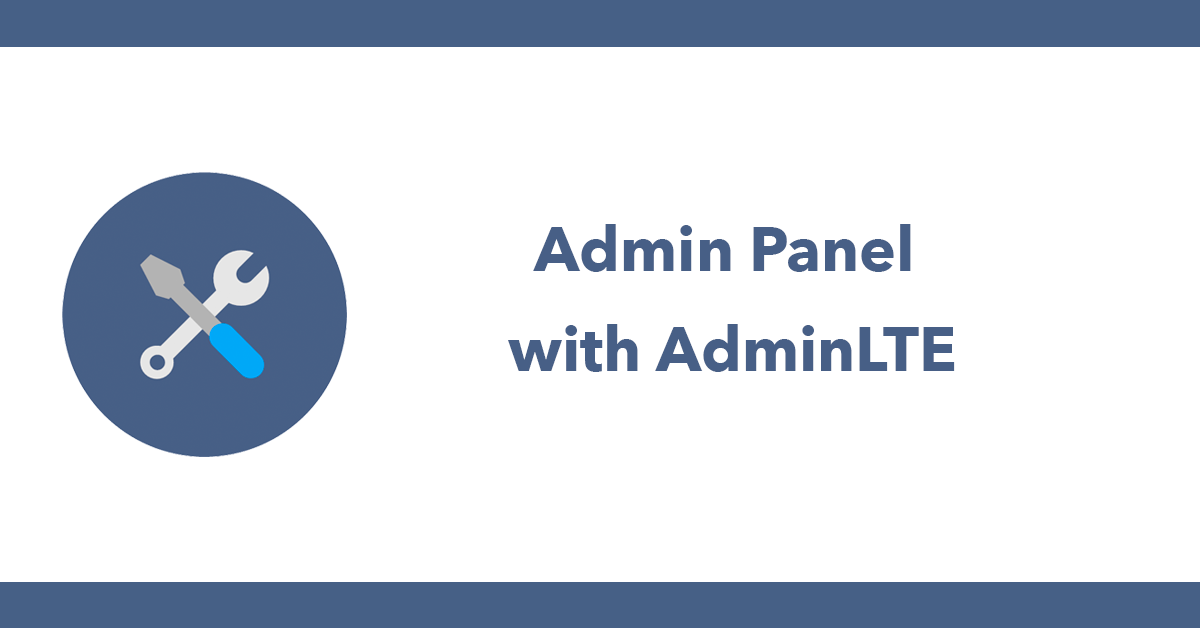 Admin Panel with AdminLTE
