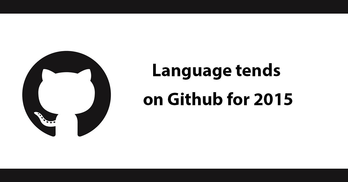 Language tends on Github for 2015