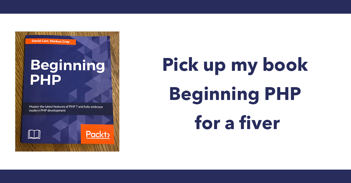 Pick up my book Beginning PHP for a fiver
