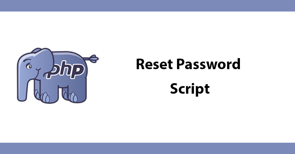 Reset Password Script