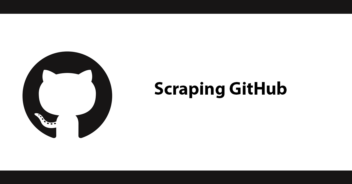 Scraping GitHub