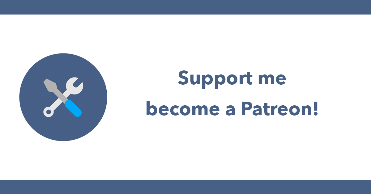 Support me, become a Patreon!
