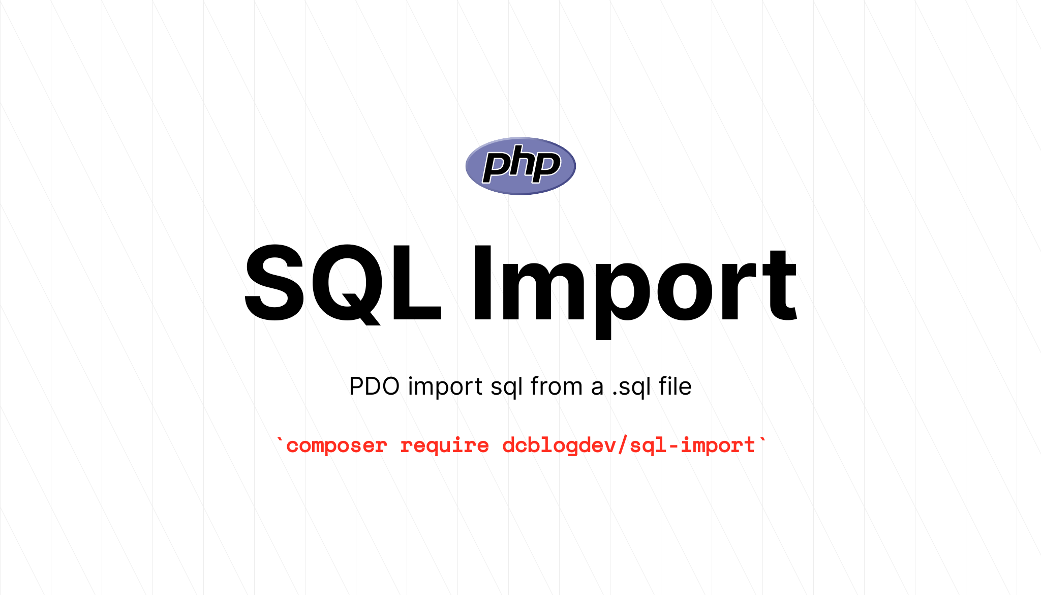 SQL Import