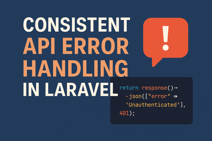 Consistent API error handling in Laravel